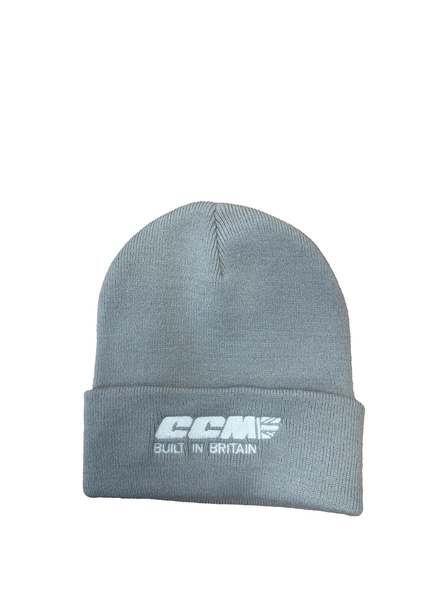 CCM Motorcycles Light Grey & White Logo Beanie Hat