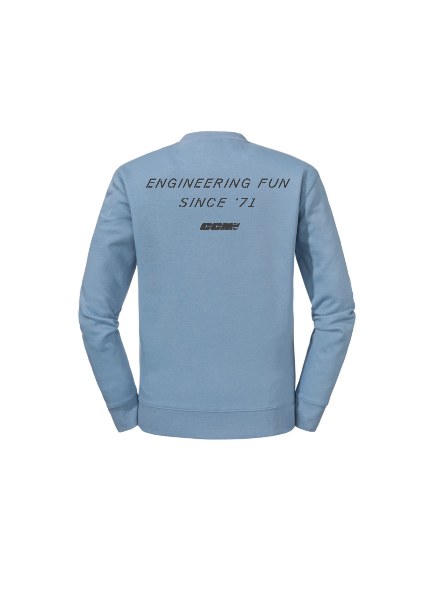 CCM Motorcycles Light Blue & Black Logo Long Sleeve T-shirt