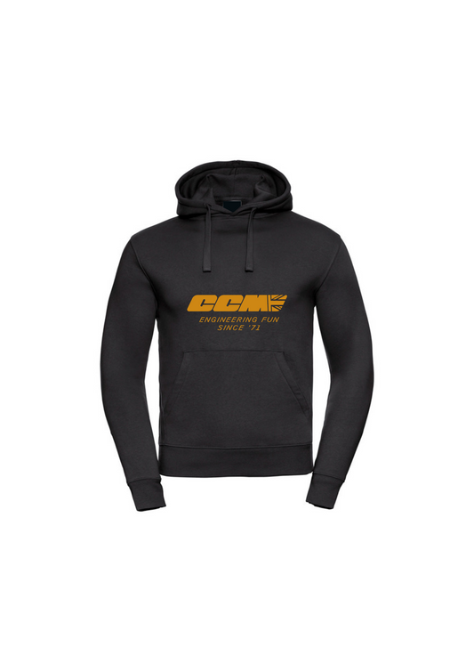 CCM Motorcycles Black & Yellow Logo Hoodie