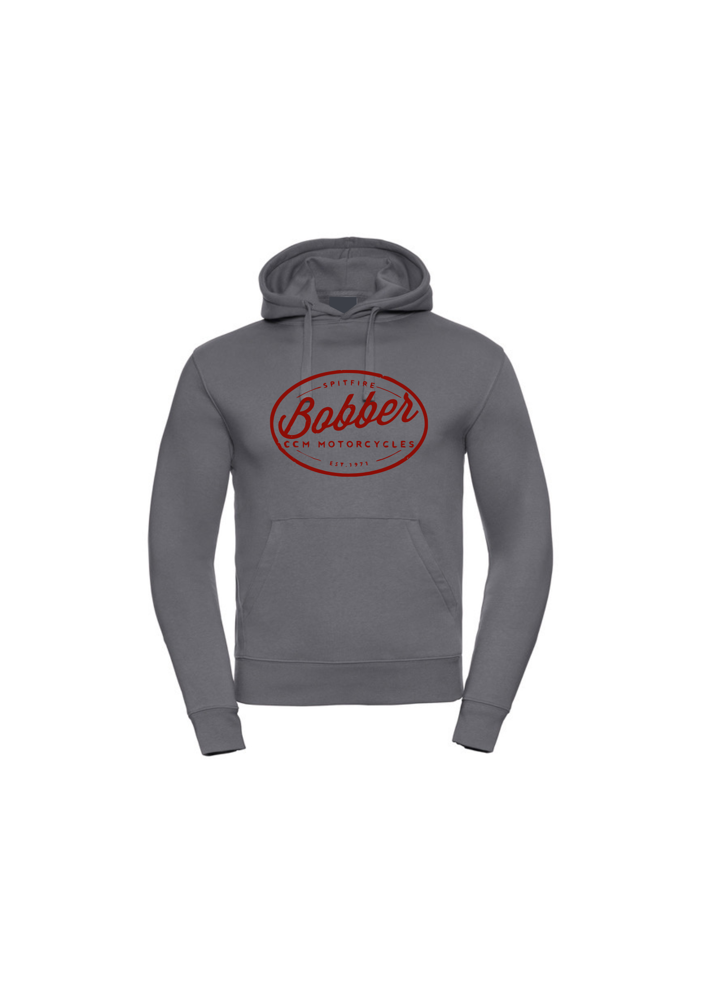 CCM Motorcycles Dark Grey Hoodie – Spitfire Bobber