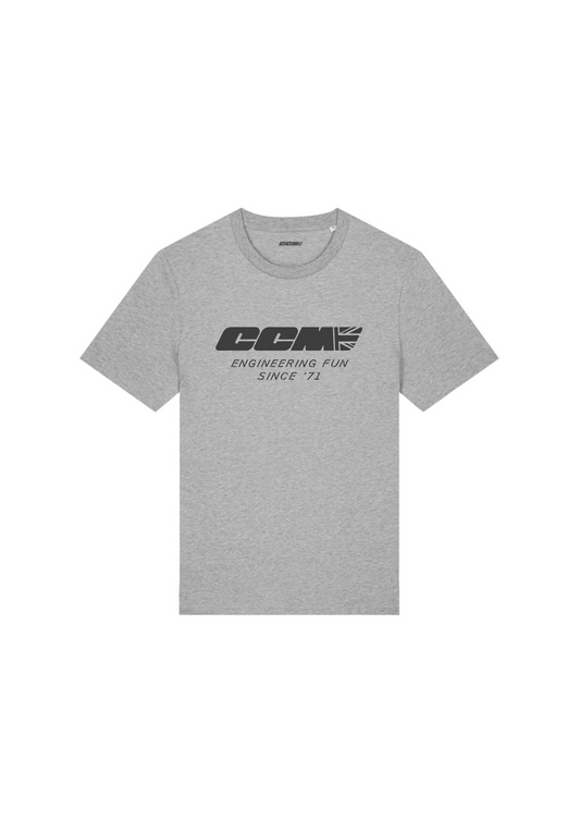 CCM Motorcycles Grey & Black Logo T-shirt