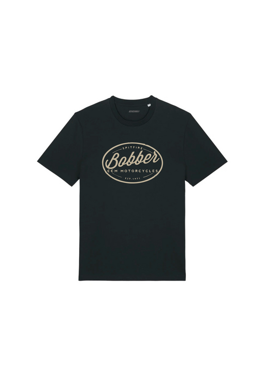 CCM Motorcycles Bobber Black & White Logo T-shirt